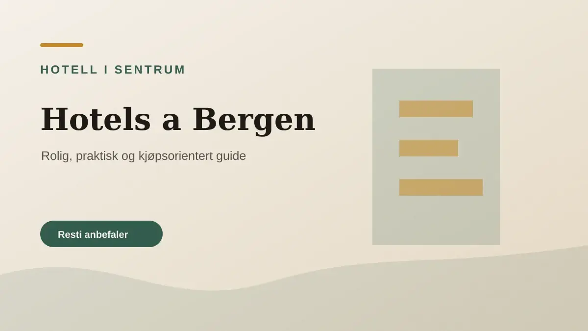 Hôtels à Bergen près du port, de Bryggen et du centre-ville
