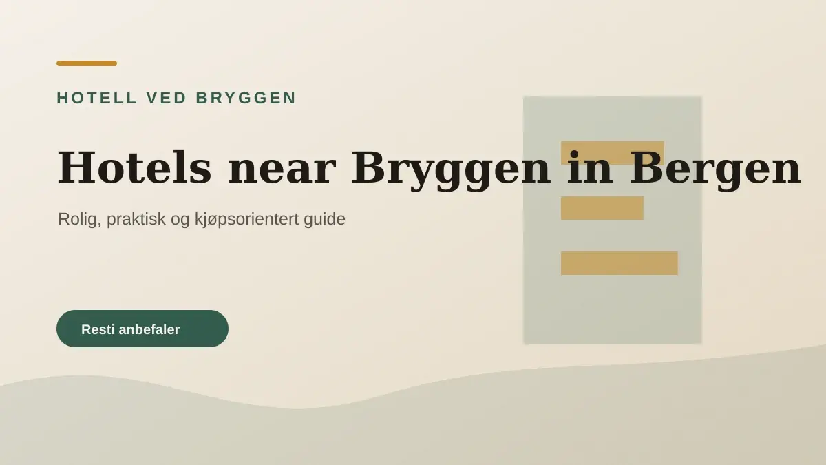 Hoteller nær Bryggen og Vågen i Bergen