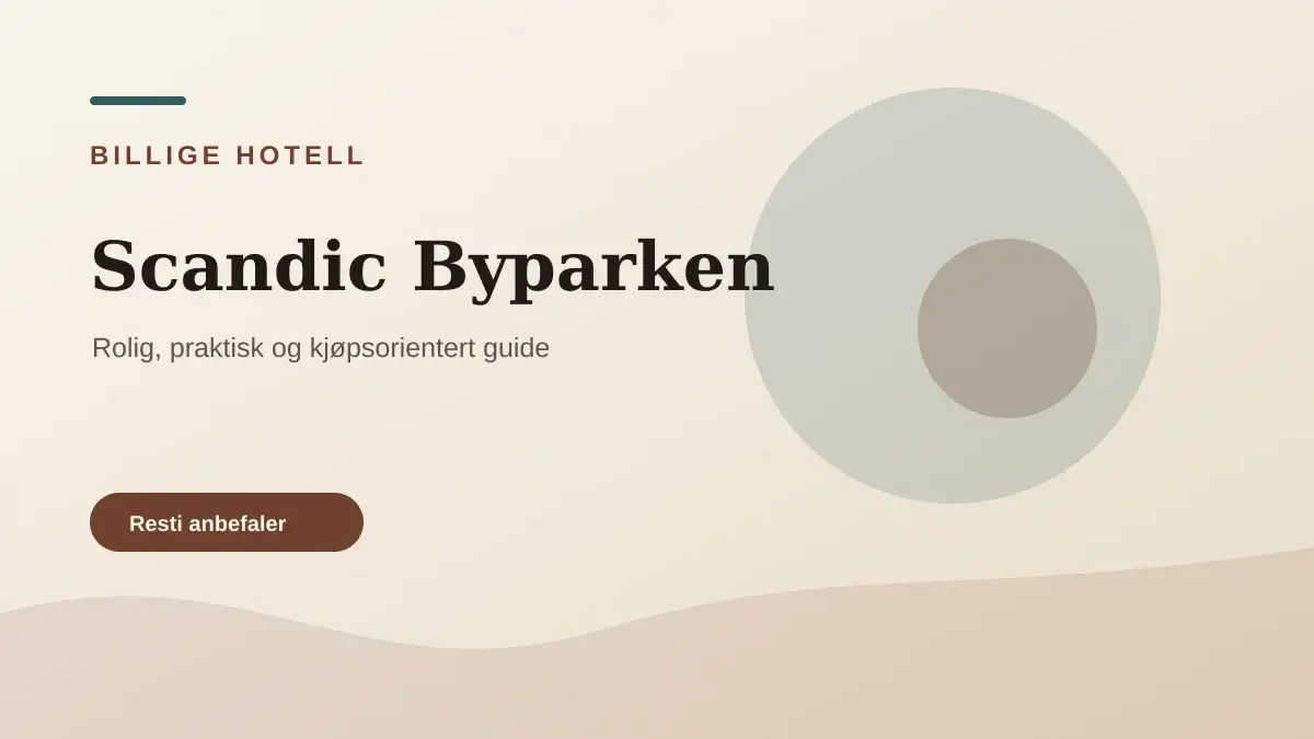 Scandic Byparken illustrert som billige hotell hos Hotell Bergen