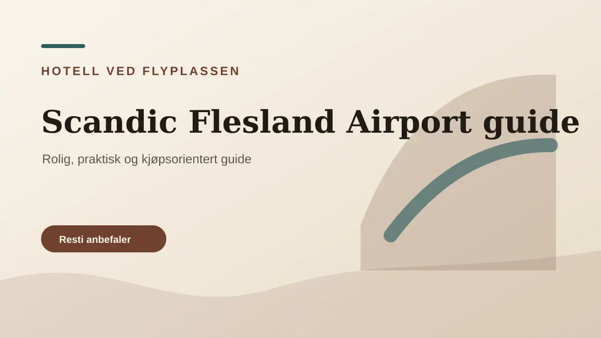 Scandic Flesland Airport ved Bergen lufthavn Flesland